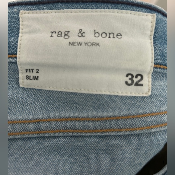 rag & bone Slim Fit 2 Jeans - Light Blue Winthrop - Picture 6 of 6